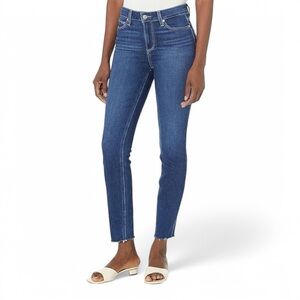 PAIGE Hoxton Ankle Peg Raw Hem High Rise Skinny Jeans